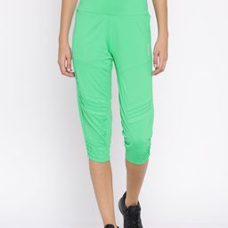 Sweet Dreams Women Green Solid Panelled Workout Tights-image-98