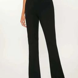 Broadstar Black Bootcut High Rise Trousers-image-131