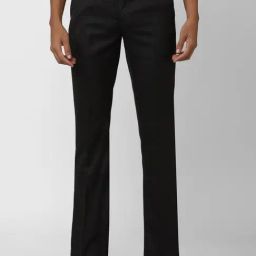V Dot Black Skinny Fit Trousers-image-25