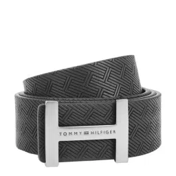 Tommy Hilfiger Josiah Black Leather Reversible Belt for Men-picture-13