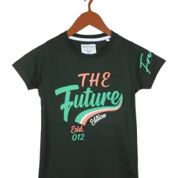 Monte Carlo Kids Olive Printed T-Shirt-image-48