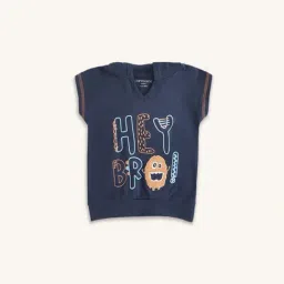 Pantaloons Baby Navy Cotton Printed T-Shirt-picture-15