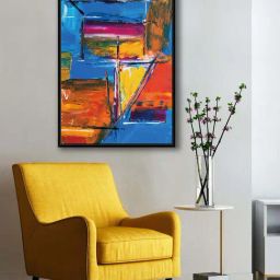 999Store Multicolor Canvas Abstract Art Modern Canvas Wall Painting-34