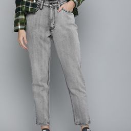 Levis Women High Rise 80s New Mom Loose Fit High-Rise Heavy Fade Stretchable Jeans-image-43