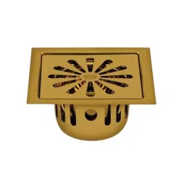 Sanjay Chilly Square Ezee Floor Drainer with Cockroach Trap Pure Gold 127 x 127 mm, SCCT-SE-PG-127-image-84
