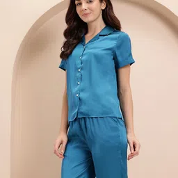 Mast & Harbour Satin Night Suit-picture-13
