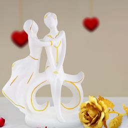 Archies Multicoloured Combo of Love Figurine & Rose-image-33