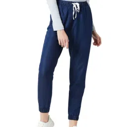 Miss Chase Navy Regular Fit Joggers-27