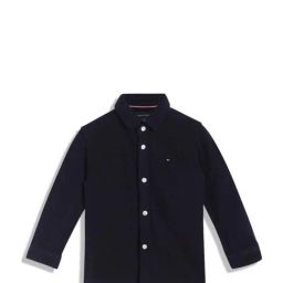 Tommy Hilfiger Kids Navy Cotton Regular Fit Full Sleeves Shirt-image-31