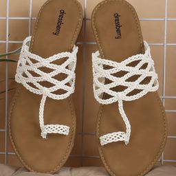 DressBerry Women Solid Regular One Toe Flats-picture-56