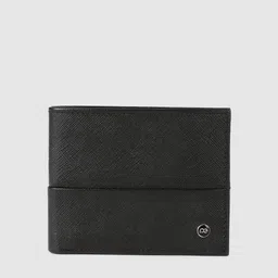 Peter England Men Black Solid Two Fold Wallet-picture-17