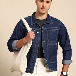 Mast & Harbour Regular Pure Cotton Denim Jacket-picture-38