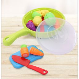 Babyhug Vegetables Cutting Playset with Frypan - 16 Pieces-26