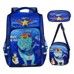 FunBlast Dinosaur Themed School Backpack with Lunch Bag - Multicolor-17