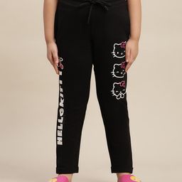Kidsville Hello Kitty Featuring Characters Printed Pant - Black-image-18