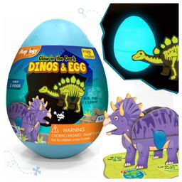 Imagi Make  Mapology Glow In The Dark Dinos & Egg 3D Puzzle Purple - 10 Pieces-23