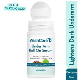 WishCare Underarm Roll On Serum -5% AHA & 3% Kojic Acid for Brightening & Odour Control-Roll On Deo for Women50ml-10