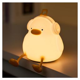 COZY VIBES lying Cute Duck night light Ducksleep lamp animal lamp Cute Light Up ducksilicone LED Nightlight for Creative Gift- PACK OF 1 - COLOR MAY VARY-image-7