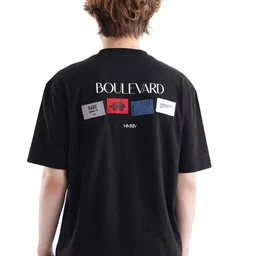 RARE RABBIT Men Typography Printed Round Neck Cotton Relaxed Fit T-shirt-image-16