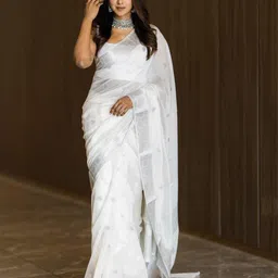 SHOP DROP Woven Design Pure Silk Banarasi Saree-53