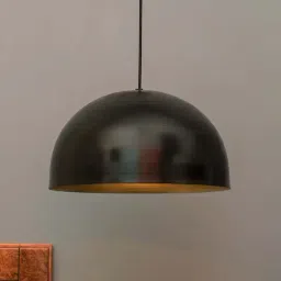 Homesake Black 14" Hanging Pendant Light - Set of 1-10