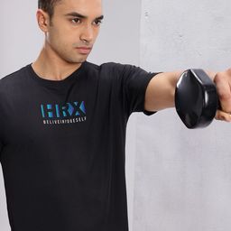 HRX by Hrithik Roshan Men Brand Logo Printed Training T-shirt-image-53