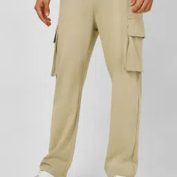 Styli Khaki Relaxed Fit Oversized Cargo Trackpants-picture-48