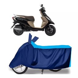 Auto Pearl Two Wheeler Cover for TVS Scooty Zest 110 - Cyan, Blue-image-49
