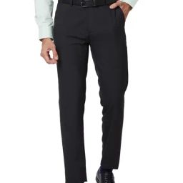 Raymond Grey Slim Fit Trousers-image-23