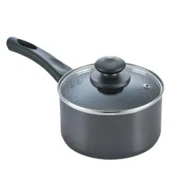 Prestige Omega Black Deluxe Granite 180 mm Milk Pan with Lid - Set of 1-image-94