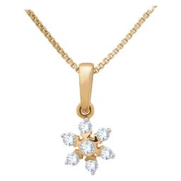 Waman Hari Pethe Jewellers 18k Gold & Diamond Pendant without Chain for Women-image-67