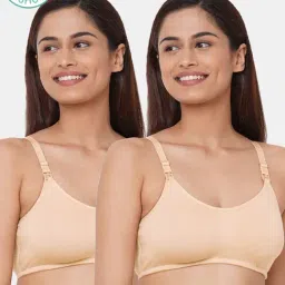 Inner Sense Beige Non Wired Non Padded Nursing Bra (Pack Of 2)-picture-39