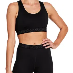 Asics Black Non Wired Padded Sports Bra-image-60