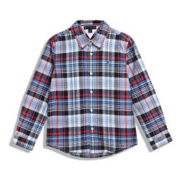 Tommy Hilfiger Kids Desert Sky Checks Regular Fit Shirt-picture-18