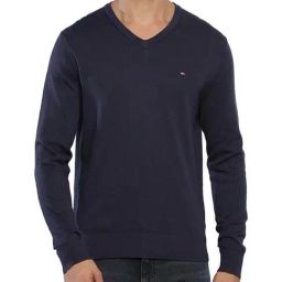 Tommy Hilfiger Navy Cotton Regular Fit Sweatshirt-image-67