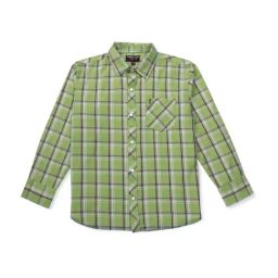 Gini & Jony Kids Green & Blue Cotton Chequered Full Sleeves Shirt-image-68