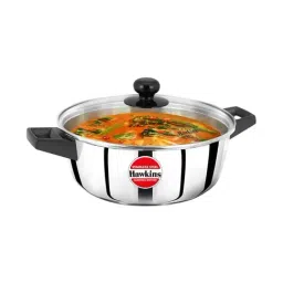 Hawkins Silver Stainless Steel 24 cm Gas Compatible Casserole (3 L) - Set of 1-image-31