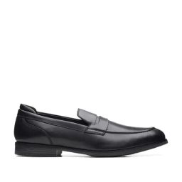Clarks Men's Bradish Ease Black Casual Loafers-image-9