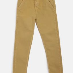 Tales & Stories Kids Khaki Slim Fit Trousers-image-75