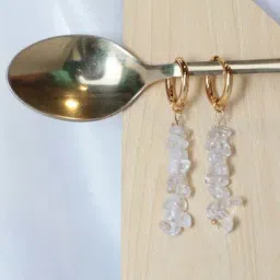 Fashka Drizzle Golden Hoop Earrings-31