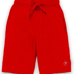 Kiddopanti Kids Red Solid Shorts-image-61