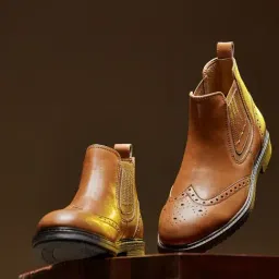 Duke Men's Tan Chelsea Boots-picture-36