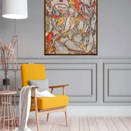 The Art House Abstract Multicolor Canvas Painting-image-41