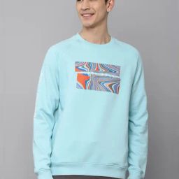 Tribe by Allen Solly Blue Regular Fit Printed Sweatshirts-image-29