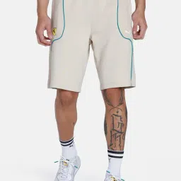 Puma Beige Cotton Regular Fit Shorts-picture-36