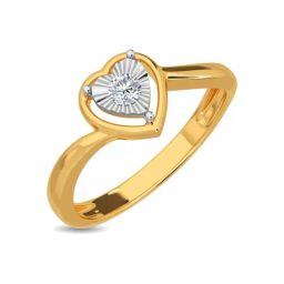 Kisna Diamond & Gold Jewellery Shravya 14k (585) Diamond & Gold Ring For Women-picture-33