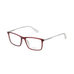 Police VPLD08K556RZFR Red Rectangular Eye Frames For Men-picture-4