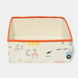 MiArcus White Small Multipurpose Storage Basket/Organizer for Kids-32
