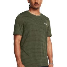Under Armour Green Slim Fit Logo Printed Sports T-Shirt-image-45