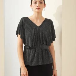 Latin Quarters Black Solid Top-picture-36
